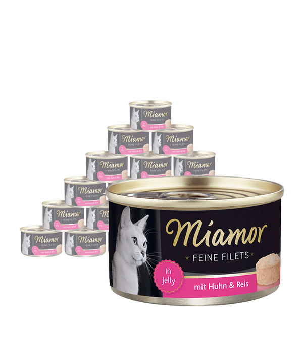 Miamor Nassfutter für Katzen Feine Filets in Jelly 24 x 100 g Dehner