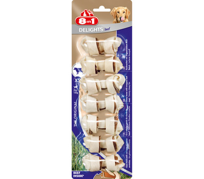 8in1 Hundesnack Kauknochen Beef Delights XS