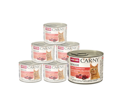 animonda CARNY® Nassfutter für Katzen Senior, 6 x 200 g