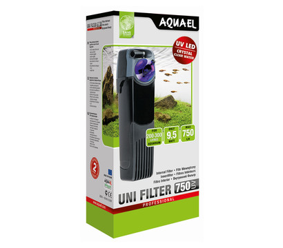 AQUAEL Aquarium Innenfilter Uni Filter UV 750 Power