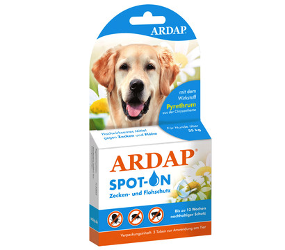 ARDAP® Zecken- und Flohschutz Spot-On für große Hunde, 3 x 4 ml