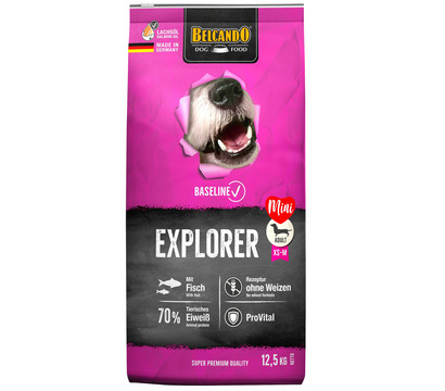 BELCANDO® Trockenfutter für Hunde Baseline Explorer, Mini, Adult, Fisch, 12,5 kg