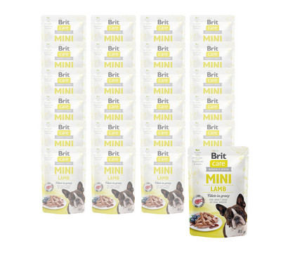 Brit Care Nassfutter für Hunde Filets in Soße, Mini, Adult, 24 x 85 g