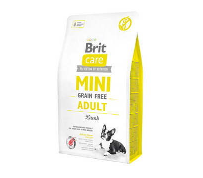 Brit Care Trockenfutter für Hunde, Mini, Adult, Lamm