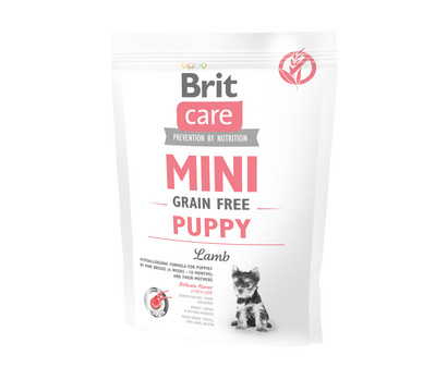 Brit Care Trockenfutter für Hunde Puppy, Mini, Junior, Lamm