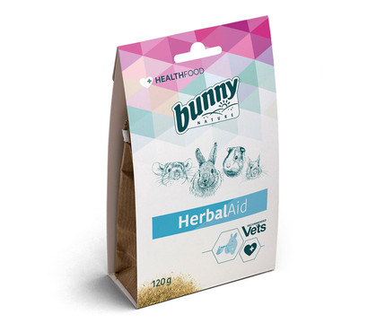 bunny® NATURE Kleintierfutter Health Food & Care HerbalAid, 120 g