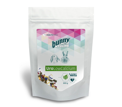 bunny® NATURE Kleintierfutter Health Food & Care UroLowCalcium, 800 g