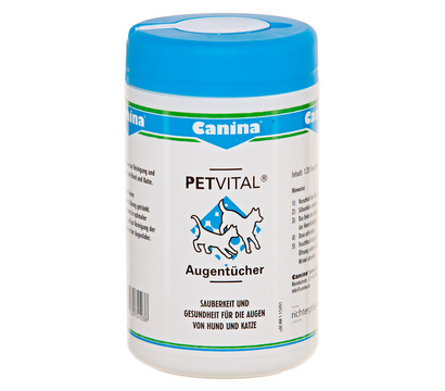 Canina® Petvital Augentücher für Hunde und Katzen, 120 Stk.