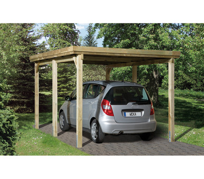 Weka Flachdach-Einzelcarport 617