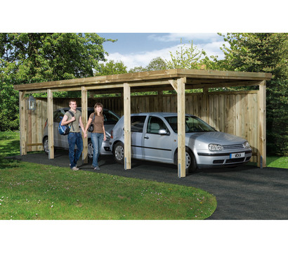 Weka Einzelcarport 617 Gr. 3, ca. B322/H233/T802 cm