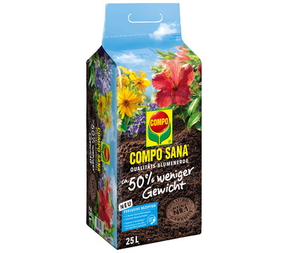COMPO Sana® Qualitäts-Blumenerde 50% weniger Gewicht