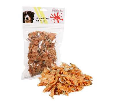 Corwex Hundesnack Hühnerbrust mit Fisch, 250 g