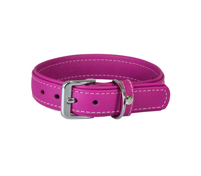 Das Lederband Hundehalsband Style Barcelona Rose-Violet