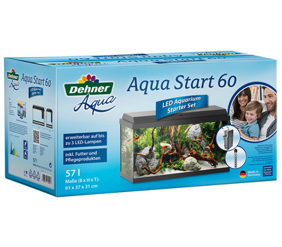 Dehner Aqua Aquarium-Set Aqua Start 60, schwarz