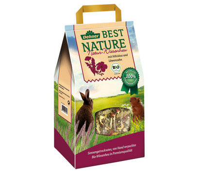 Dehner Best Nature Bio Natur-Wiesenheu, mit Hibiskus, 1 kg