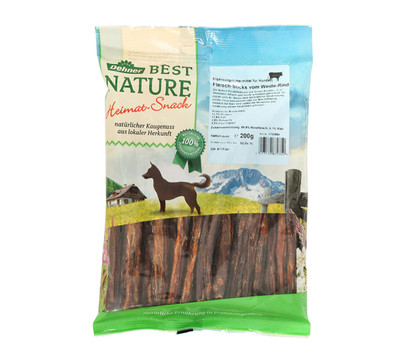 Dehner Best Nature Hundesnack Fleisch-Sticks vom Weide-Rind, 200 g