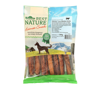 Dehner Best Nature Hundesnack Ziemer vom Weide-Ochs, 250 g