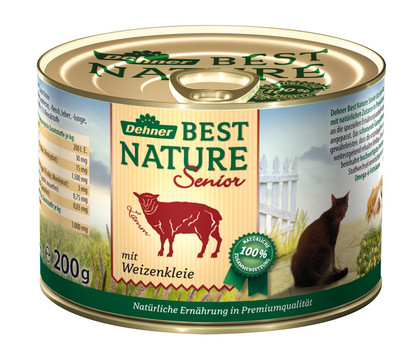 Dehner Best Nature Nassfutter für Katzen Senior, 200 g/400 g