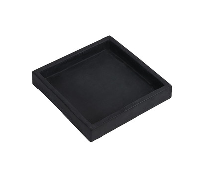 Dehner Clayfibre-Untersetzer, quadratisch, schwarz