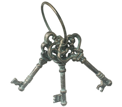 Dehner Gusseisen Schlüssel Antik, 8 x 6,5 x 21,5 cm