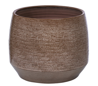 Dehner Keramik-Übertopf Mon, bauchig