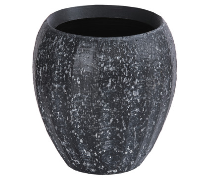 Dehner Keramik-Vase, bauchig, ca. Ø16 cm
