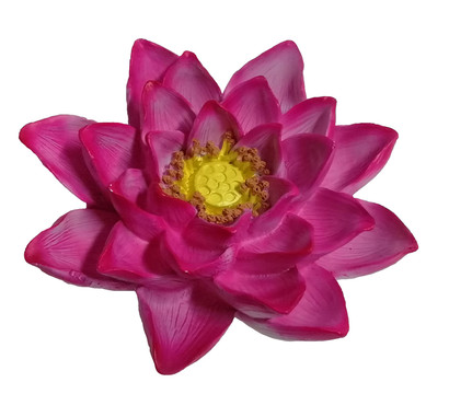 Dehner Kunststoff-Schwimmfigur Seerose, rosa, ca. Ø14,9/H4,9 cm