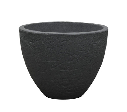 Dehner Kunststoff-Topf Stone, konisch, anthrazit