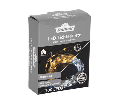 Dehner LED-Lichterkette, warm-/kaltweiß