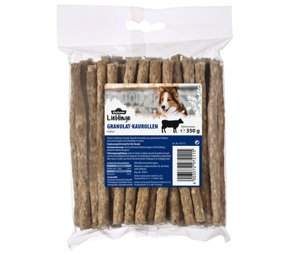 Dehner Lieblinge Hundesnack Granulat-Kaurollen, natur, 50 Stk., 350 g