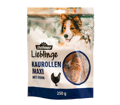 Dehner Lieblinge Hundesnack Kaurollen Maxi mit Huhn, 200 g