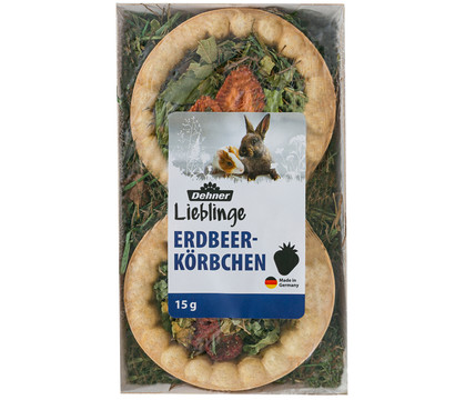 Dehner Lieblinge Nagersnack Erdbeer-Körbchen, 15 g