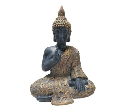 Dehner Magnesia-Buddha, B46/H64/T29 cm