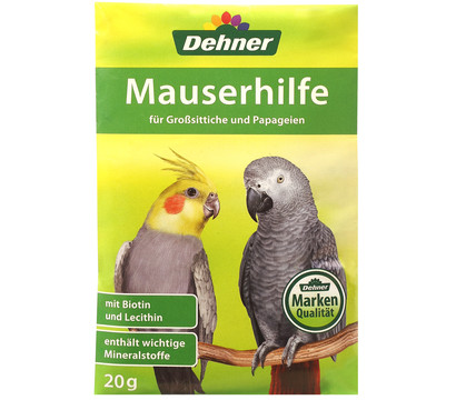 Dehner Mauserhilfe für Großsittiche und Papageien, 20 g