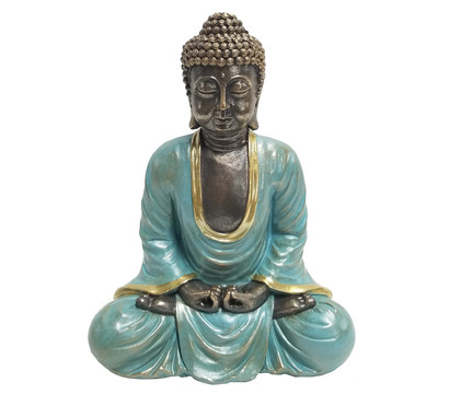 Dehner Polyresin-Buddha, B23/H30/T13 cm