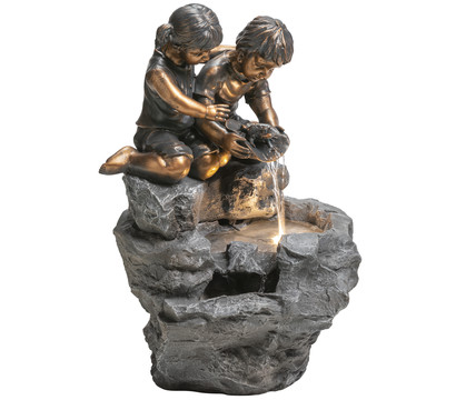 Dehner Polyresin-Gartenbrunnen Couple, ca. H48 cm