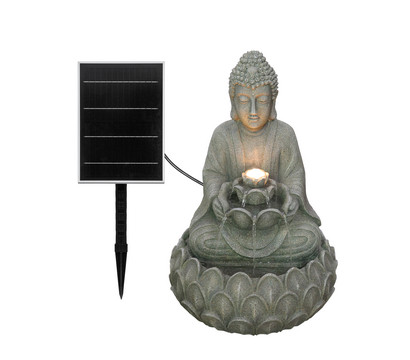 Dehner Polyresin-Solarbrunnen Yoga, ca. H55 cm