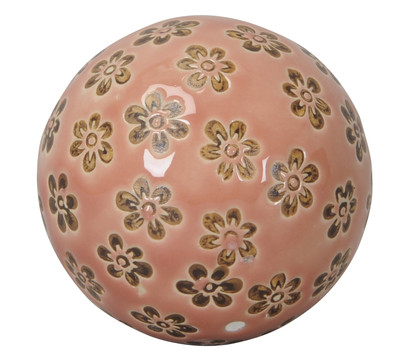 Dehner Porzellan-Schwimmkugel Blüte, rosa