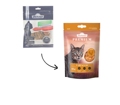 Dehner Premium Katzensnack Carpaccio, 40 g