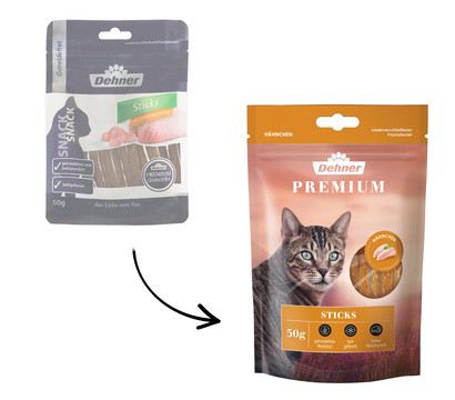 Dehner Premium Katzensnack Sticks, 50 g