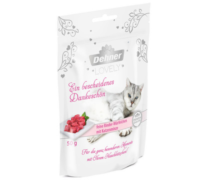 Dehner Premium Lovely Katzensnack Ein bescheidenes Dankeschön, 50 g