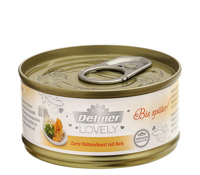 Dehner Premium Lovely Nassfutter für Katzen Bis später!, 70 g