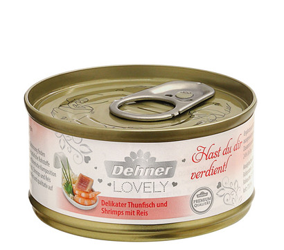 Dehner Premium Lovely Nassfutter für Katzen Hast du dir verdient!, 70 g