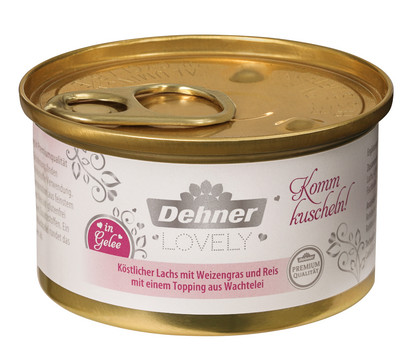 Dehner Premium Lovely Nassfutter für Katzen in Gelee Komm kuscheln!, 85 g