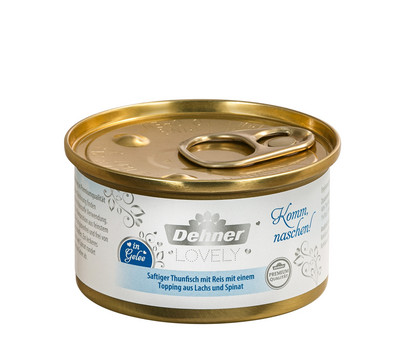 Dehner Premium Lovely Nassfutter für Katzen in Gelee Komm naschen!, 85 g