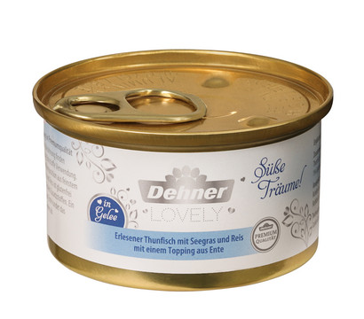 Dehner Premium Lovely Nassfutter für Katzen in Gelee Süße Träume!, 85 g