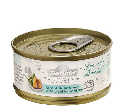 Dehner Premium Lovely Nassfutter für Katzen Lass es dir schmecken!, 70 g