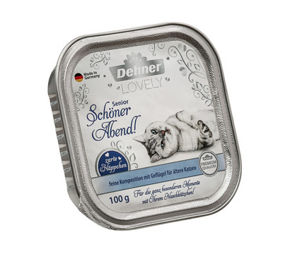 Dehner Premium Lovely Nassfutter für Katzen Senior Schöner Abend, 100 g