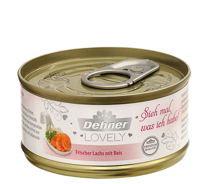 Dehner Premium Lovely Nassfutter für Katzen Sieh mal, was ich habe!, 70 g