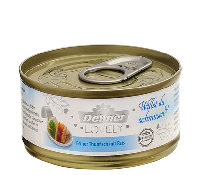 Dehner Premium Lovely Nassfutter für Katzen Willst du schmusen?, 70 g